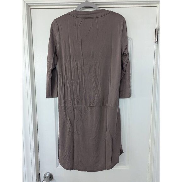 Anthropologie Dolan Tegan Tunic Dress‎ women's size medium taupe slinky - Picture 7 of 7